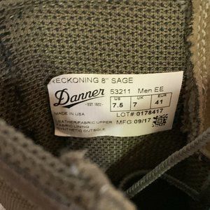 Danners Reckoning 8" Sage Green Combat Boots